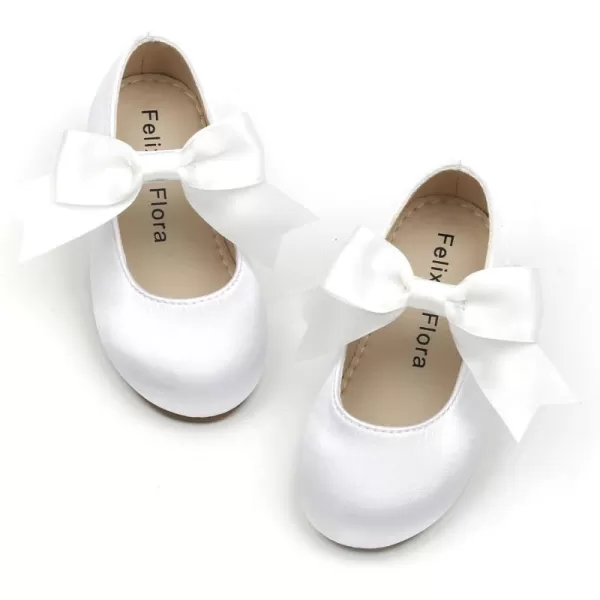 Felix &amp; Flora Toddler Flower Girl Dress Shoes - Girl Ballet Flats Party School Shoes Wedding