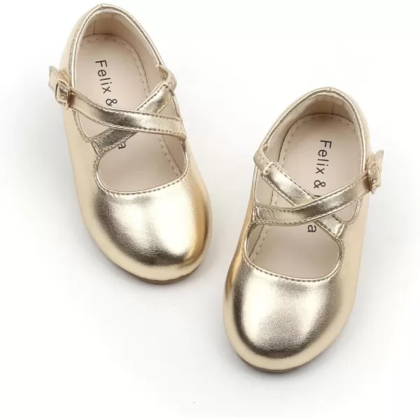Felix &amp; Flora Toddler Flower Girl Dress Shoes - Girl Ballet Flats Party School Shoes Wedding
