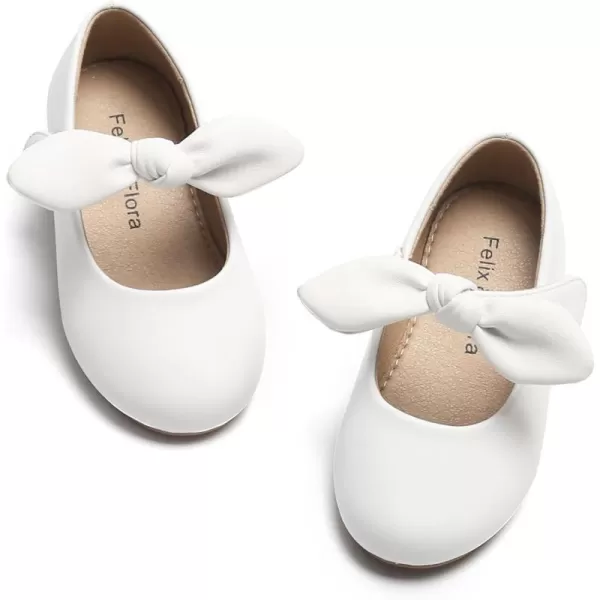 Felix &amp; Flora Toddler Flower Girl Dress Shoes - Girl Ballet Flats Party School Shoes Wedding