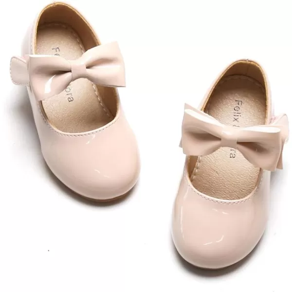 Felix &amp; Flora Toddler Flower Girl Dress Shoes - Girl Ballet Flats Party School Shoes Wedding