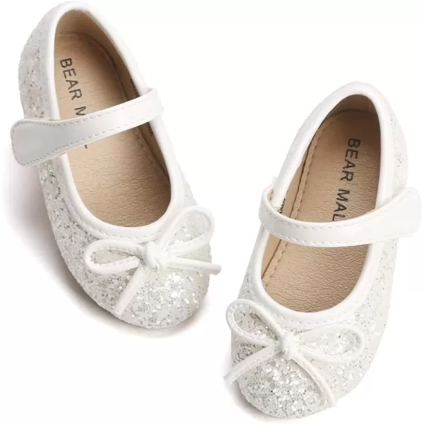 B802-glitter White