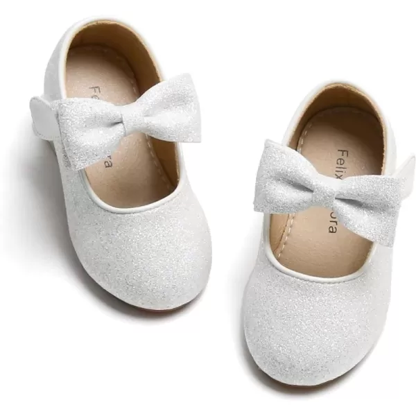 Felix &amp; Flora Toddler Flower Girl Dress Shoes - Girl Ballet Flats Party School Shoes Wedding