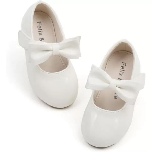 Felix &amp; Flora Toddler Flower Girl Dress Shoes - Girl Ballet Flats Party School Shoes Wedding