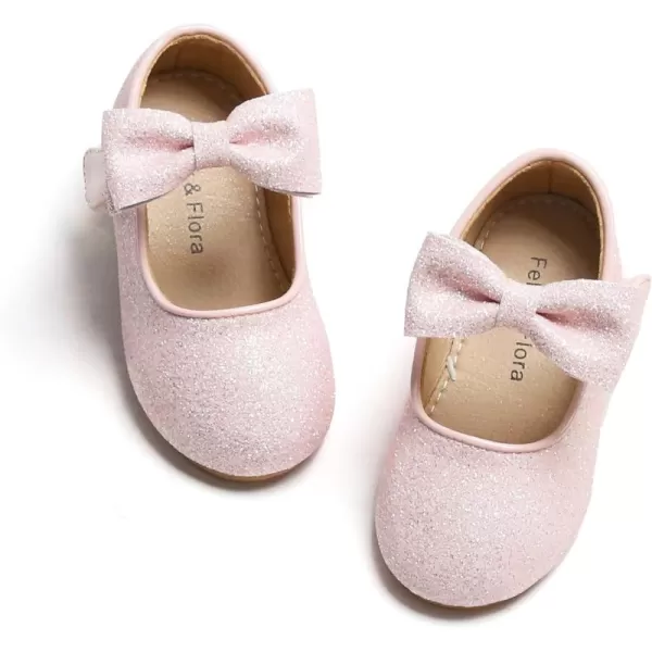 Felix &amp; Flora Toddler Flower Girl Dress Shoes - Girl Ballet Flats Party School Shoes Wedding