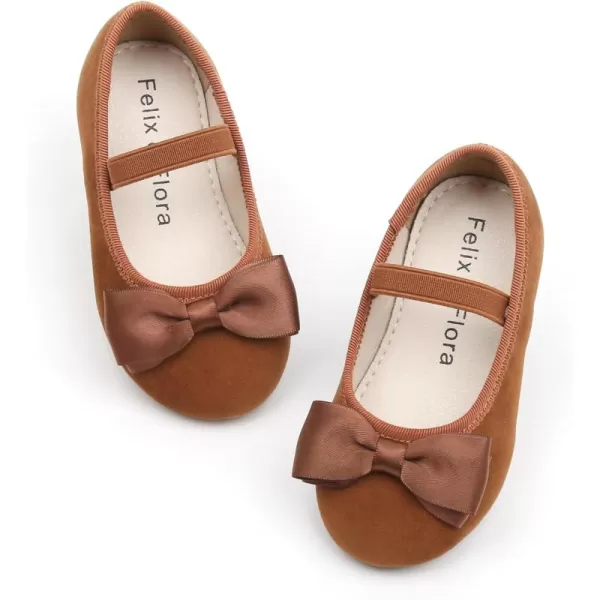 Felix &amp; Flora Toddler Flower Girl Dress Shoes - Girl Ballet Flats Party School Shoes Wedding