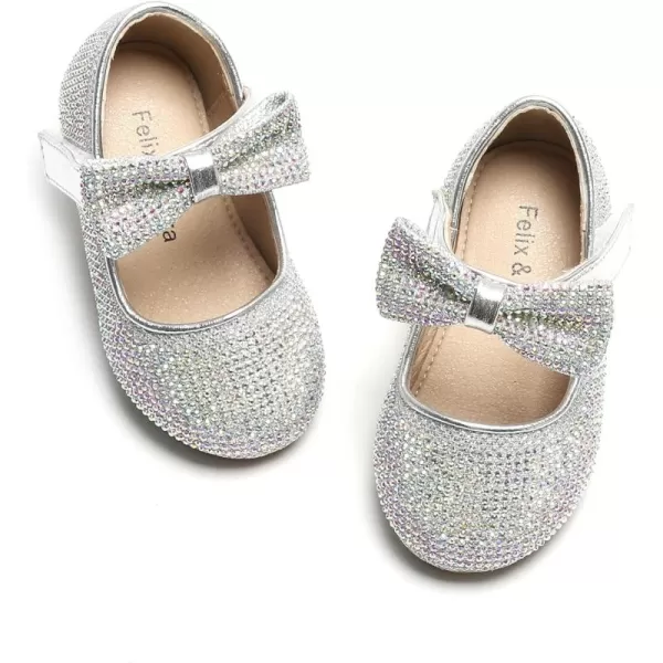 Felix &amp; Flora Toddler Flower Girl Dress Shoes - Girl Ballet Flats Party School Shoes Wedding