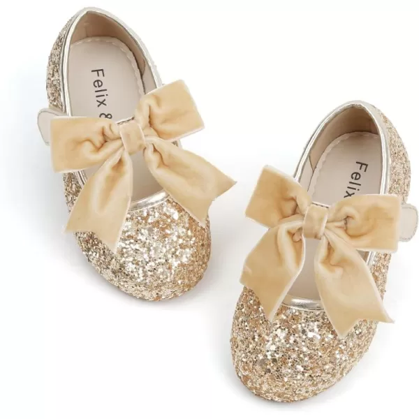 Felix &amp; Flora Toddler Flower Girl Dress Shoes - Girl Ballet Flats Party School Shoes Wedding