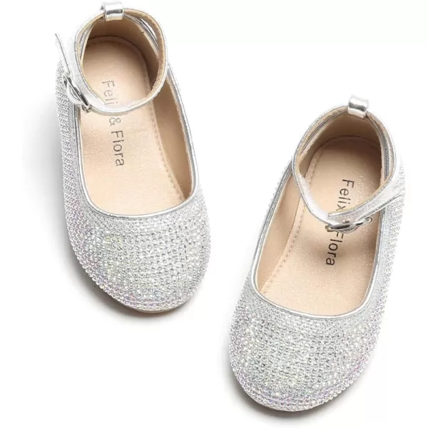 Felix &amp; Flora Toddler Flower Girl Dress Shoes - Girl Ballet Flats Party School Shoes Wedding