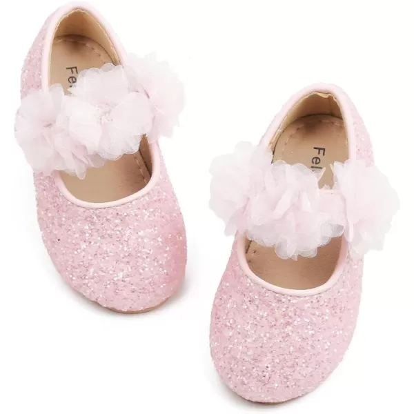 Felix &amp; Flora Toddler Flower Girl Dress Shoes - Girl Ballet Flats Party School Shoes Wedding