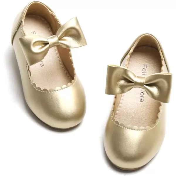Felix &amp; Flora Toddler Flower Girl Dress Shoes - Girl Ballet Flats Party School Shoes Wedding