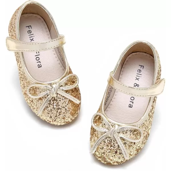 Felix &amp; Flora Toddler Flower Girl Dress Shoes - Girl Ballet Flats Party School Shoes Wedding