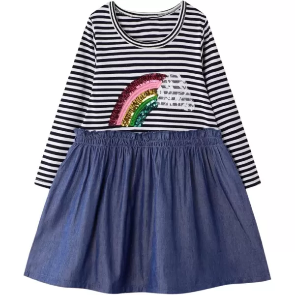 Felix &amp; Flora Toddler Girl Long Sleeves Dress Party Princess Dress