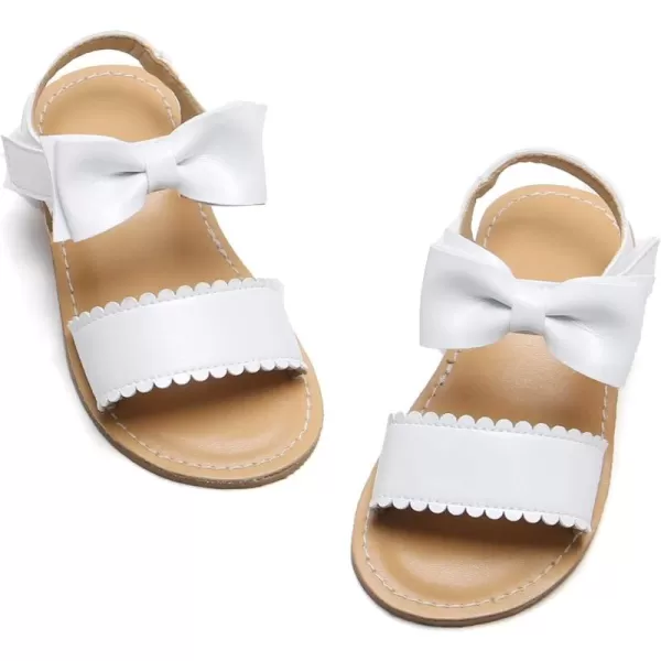 Felix &amp; Flora Toddler Girl Sandals - Flower Girl Dress Shoes Open Toe Little Kid Summer Flats