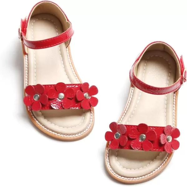 Felix &amp; Flora Toddler Girl Sandals - Flower Girl Dress Shoes Open Toe Little Kid Summer Flats