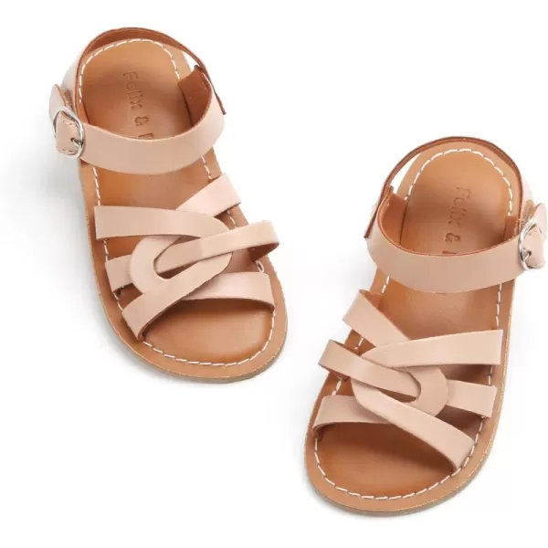 Felix &amp; Flora Toddler Girl Sandals - Little Girl Easter Summer Dress Shoes Lightweight Open Toe Beach Holiday.