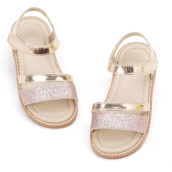 Felix &amp; Flora Toddler Girl Sandals - Little Girl Easter Summer Dress Shoes Lightweight Open Toe Beach Holiday.