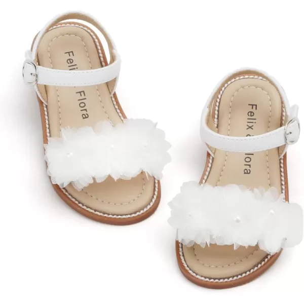 Felix &amp; Flora Toddler Girl Sandals - Little Girl Easter Summer Dress Shoes Lightweight Open Toe Beach Holiday.