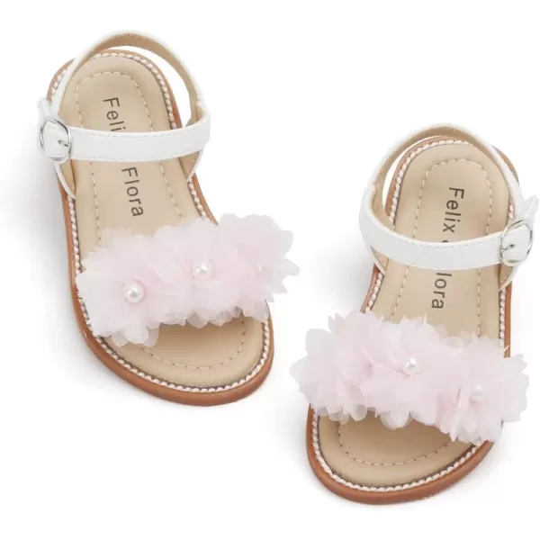 Felix &amp; Flora Toddler Girl Sandals - Little Girl Easter Summer Dress Shoes Lightweight Open Toe Beach Holiday.