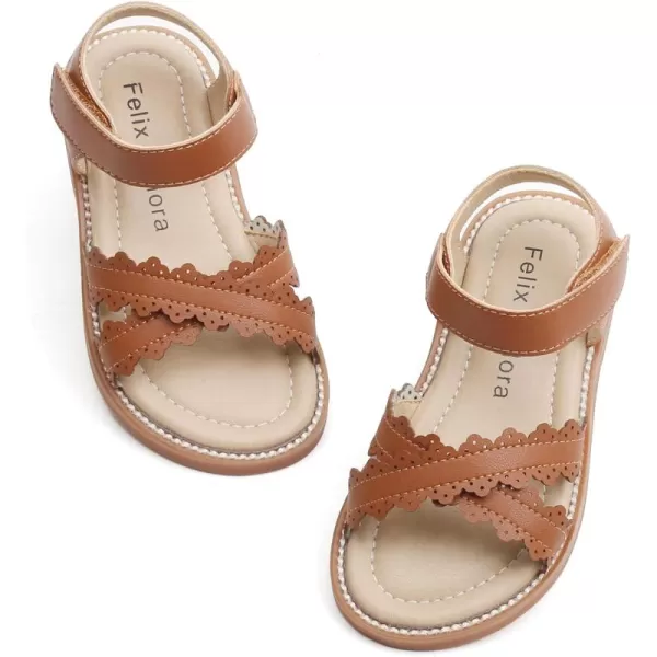 Felix &amp; Flora Toddler Girl Sandals - Little Girl Easter Summer Dress Shoes Lightweight Open Toe Beach Holiday.