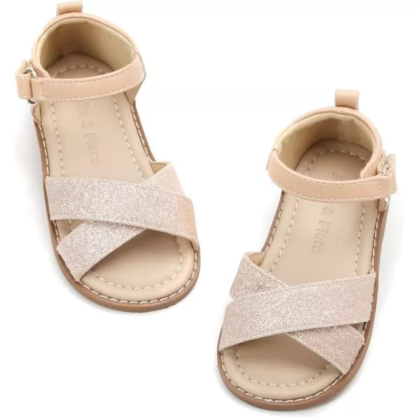 Felix &amp; Flora Toddler Girl Sandals - Little Girl Easter Summer Dress Shoes Lightweight Open Toe Beach Holiday