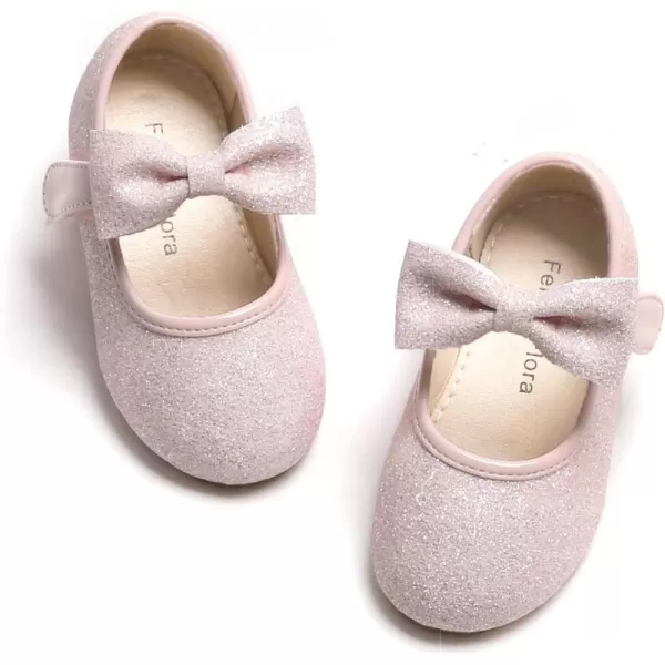 Felix &amp; Flora Toddler Little Girl Dress Shoes - Girl Mary Jane Flats Party School Wedding