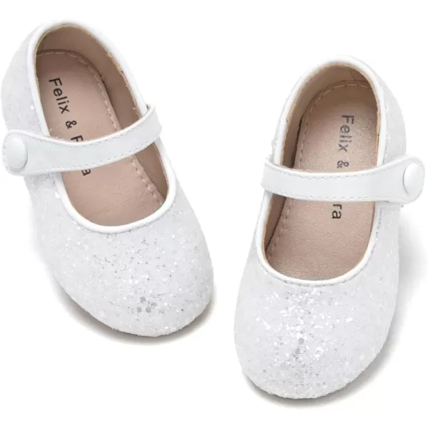 B876-glitter White