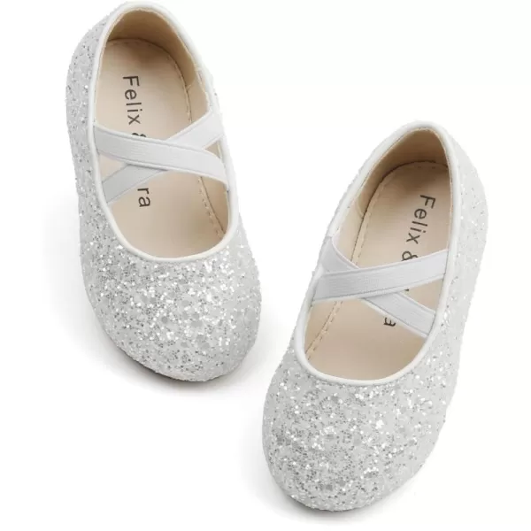 B869-glitter White