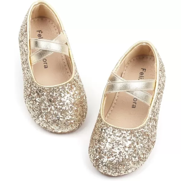 Felix &amp; Flora Toddler Little Girl Dress Shoes - Girl Mary Jane Flats Party School Wedding