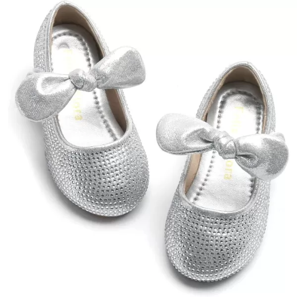 Felix &amp; Flora Toddler Little Girl Dress Shoes - Girl Mary Jane Flats Party School Wedding