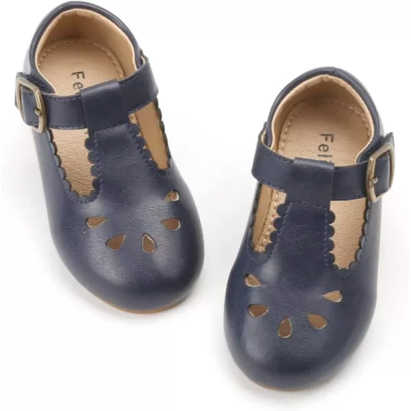 Felix &amp; Flora Toddler Little Girl Flat Oxfords Dress Shoes - Mary Jane Princess for Girl Party School Shoes.