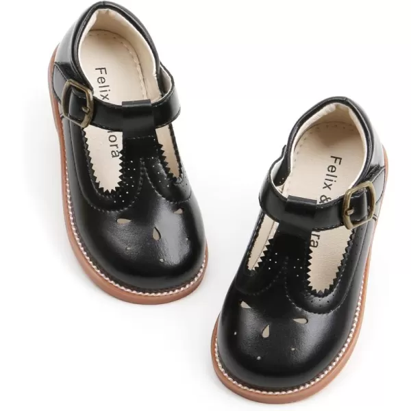 Felix &amp; Flora Toddler Little Girl Mary Jane Dress Shoes - Ballet Flats for Girl Party School Shoes