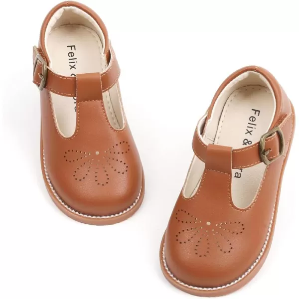 Felix &amp; Flora Toddler Little Girl Mary Jane Dress Shoes - Ballet Flats for Girl Party School Shoes