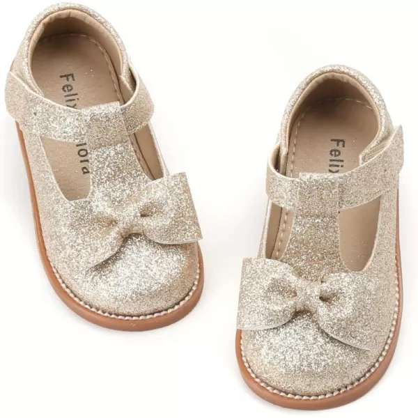 Felix &amp; Flora Toddler Little Girl Mary Jane Dress Shoes - Ballet Flats for Girl Party School Shoes