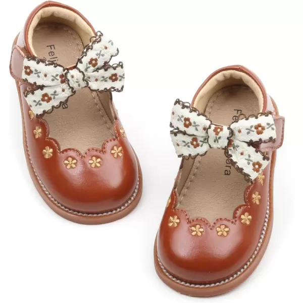 Felix &amp; Flora Toddler Little Girl Mary Jane Dress Shoes - Ballet Flats for Girl Party School Shoes