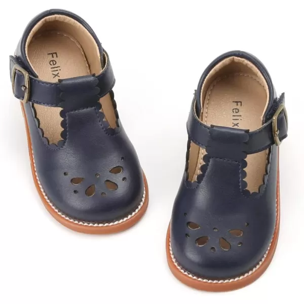 Felix &amp; Flora Toddler Little Girl Mary Jane Dress Shoes - Ballet Flats for Girl Party School Shoes