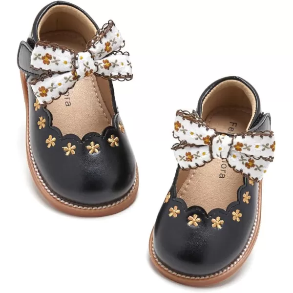 Felix &amp; Flora Toddler Little Girl Mary Jane Dress Shoes - Ballet Flats for Girl Party School Shoes