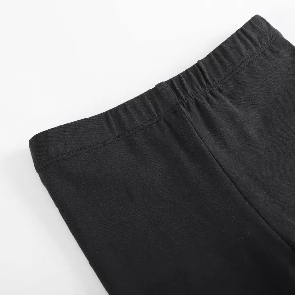 imageFelix ampamp Flora Girls Leggings Toddler Kids Summer Pants School Dance3pack BlackBlackBlack