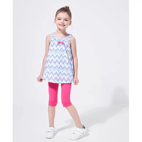imageFelix ampamp Flora ToddlerLittle Girls Flat Capri Leggings Pants1pack Pink