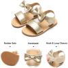 imageFelix ampamp Flora Toddler Girl Sandals  Flower Girl Dress Shoes Open Toe Little Kid Summer FlatsBc216gold