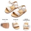 imageFelix ampamp Flora Toddler Girl Sandals  Flower Girl Dress Shoes Open Toe Little Kid Summer FlatsBc244beige