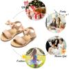 imageFelix ampamp Flora Toddler Girl Sandals  Flower Girl Dress Shoes Open Toe Little Kid Summer FlatsBc244nude