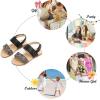 imageFelix ampamp Flora Toddler Girl Sandals  Flower Girl Dress Shoes Open Toe Little Kid Summer FlatsBc251glitter Black