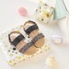 imageFelix ampamp Flora Toddler Girl Sandals  Flower Girl Dress Shoes Open Toe Little Kid Summer FlatsBc251glitter Black