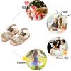 imageFelix ampamp Flora Toddler Girl Sandals  Flower Girl Dress Shoes Open Toe Little Kid Summer FlatsBc251glitter Gold