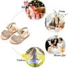 imageFelix ampamp Flora Toddler Girl Sandals  Flower Girl Dress Shoes Open Toe Little Kid Summer FlatsBc251glitter Pink
