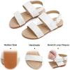 imageFelix ampamp Flora Toddler Girl Sandals  Flower Girl Dress Shoes Open Toe Little Kid Summer FlatsBc251multicolor White