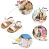 imageFelix ampamp Flora Toddler Girl Sandals  Flower Girl Dress Shoes Open Toe Little Kid Summer FlatsBc288white