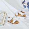 imageFelix ampamp Flora Toddler Girl Sandals  Flower Girl Dress Shoes Open Toe Little Kid Summer FlatsBc288white