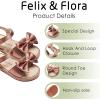 imageFelix ampamp Flora Toddler Girl Sandals  Flower Girl Dress Shoes Open Toe Little Kid Summer FlatsBc291brown