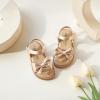 imageFelix ampamp Flora Toddler Girl Sandals  Flower Girl Dress Shoes Open Toe Little Kid Summer FlatsBc291dark Nude